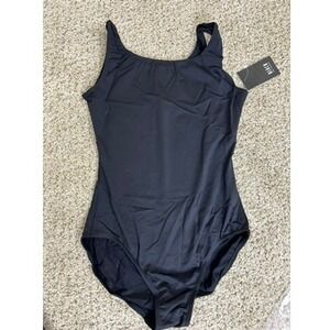 NWT Bloch Faire Tank Leotard Size L Black L5605 Women's Ballet Dance Gymnastics